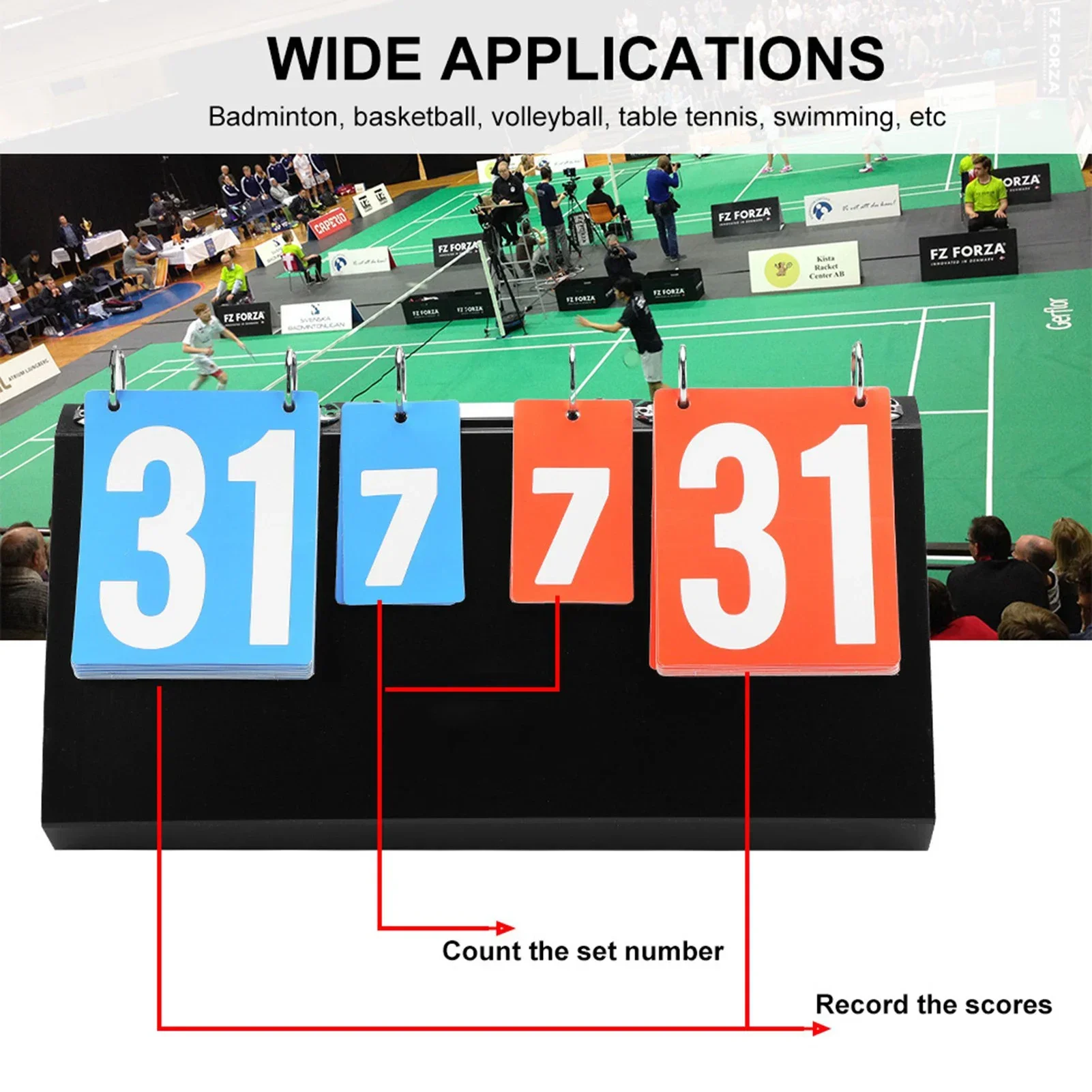 Badminton Score - 4 Digit Sports Competition Score Board