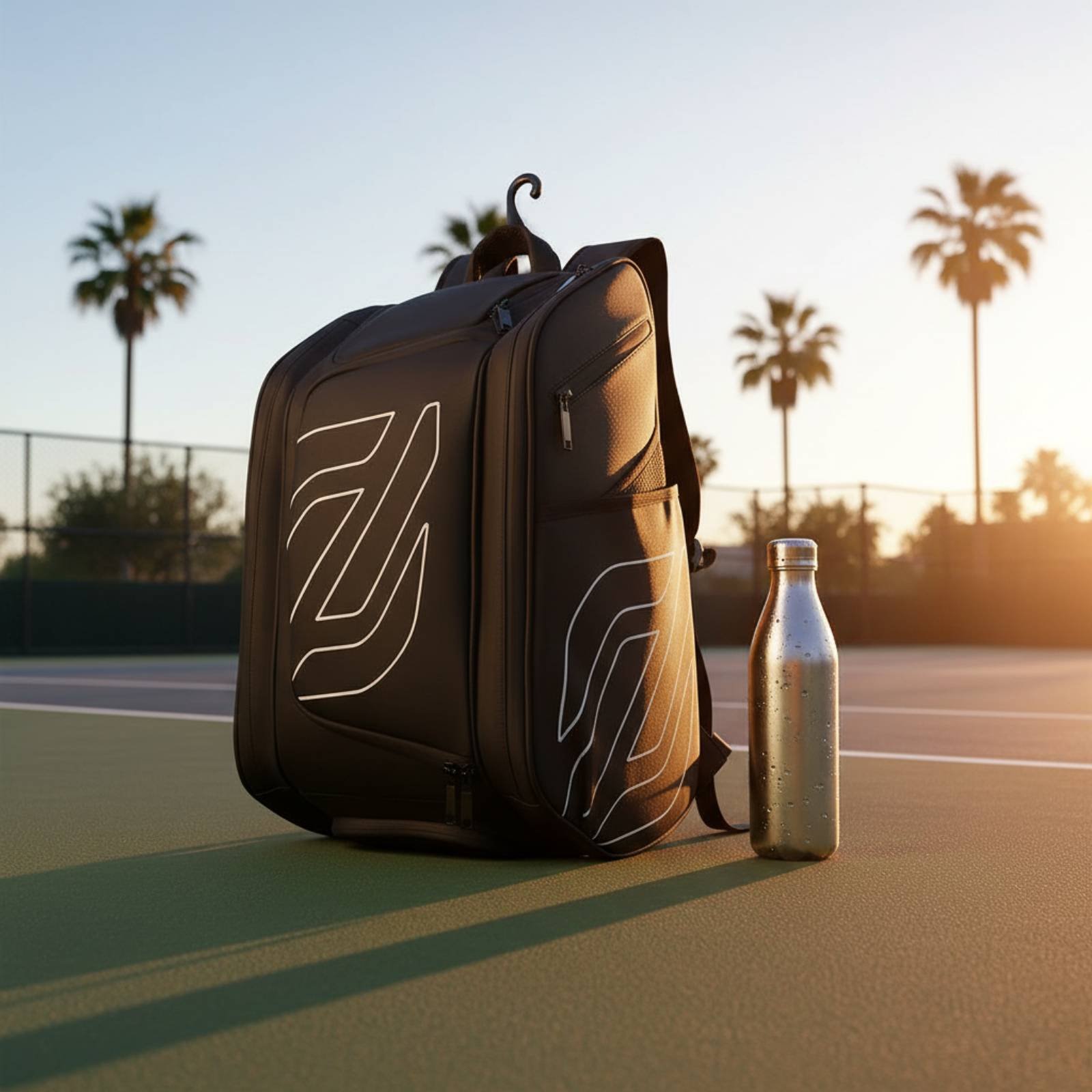 Pickleball Backpack Side Pocke - Badminton Equipment 评论和价格