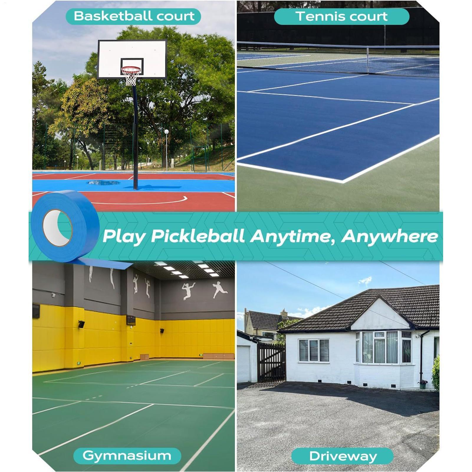 Pickleball Tape 0.16x164 Ft Fl - Badminton Court 评论和价格