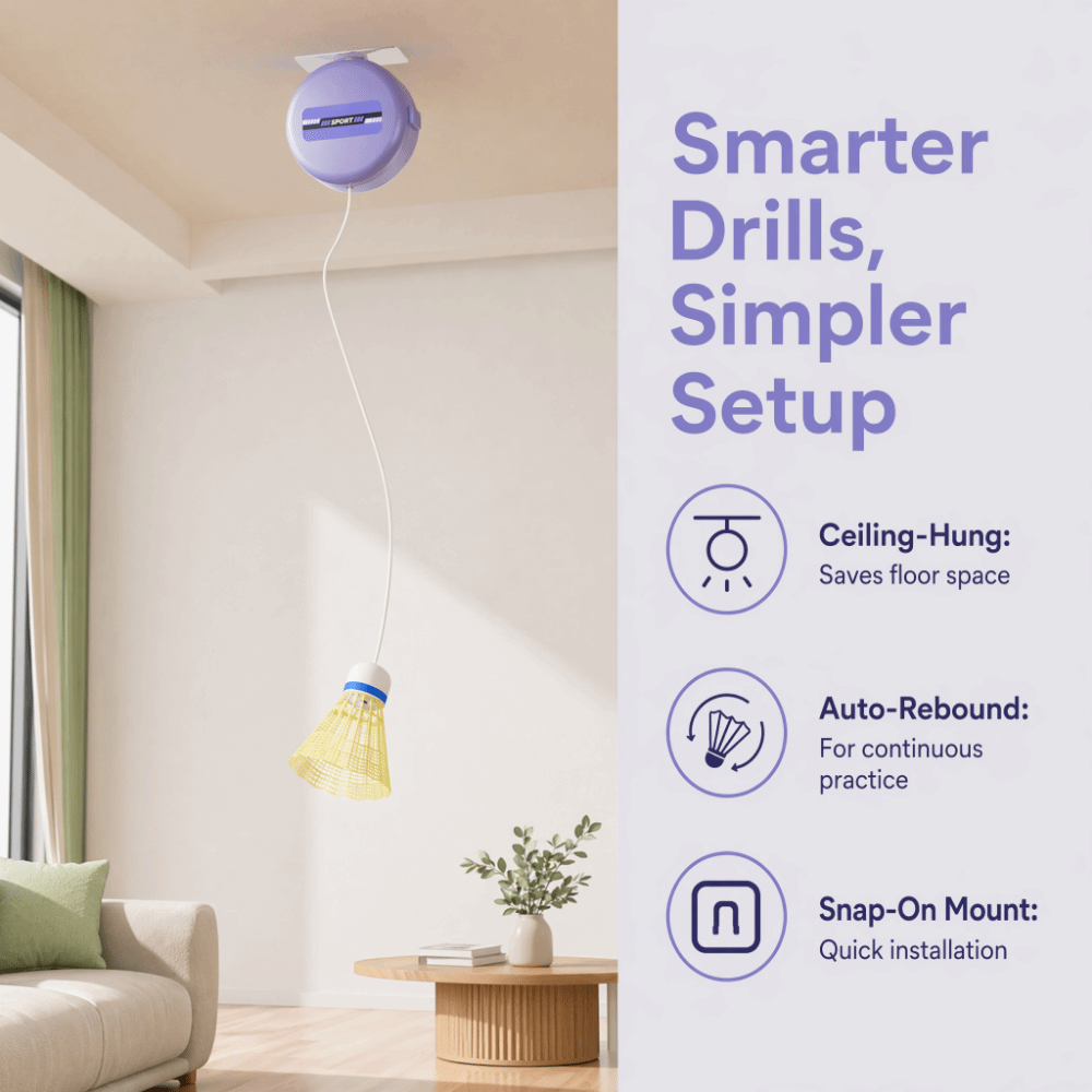 8pcs Ceiling Mounted Badminton - Badminton Court 评论和价格