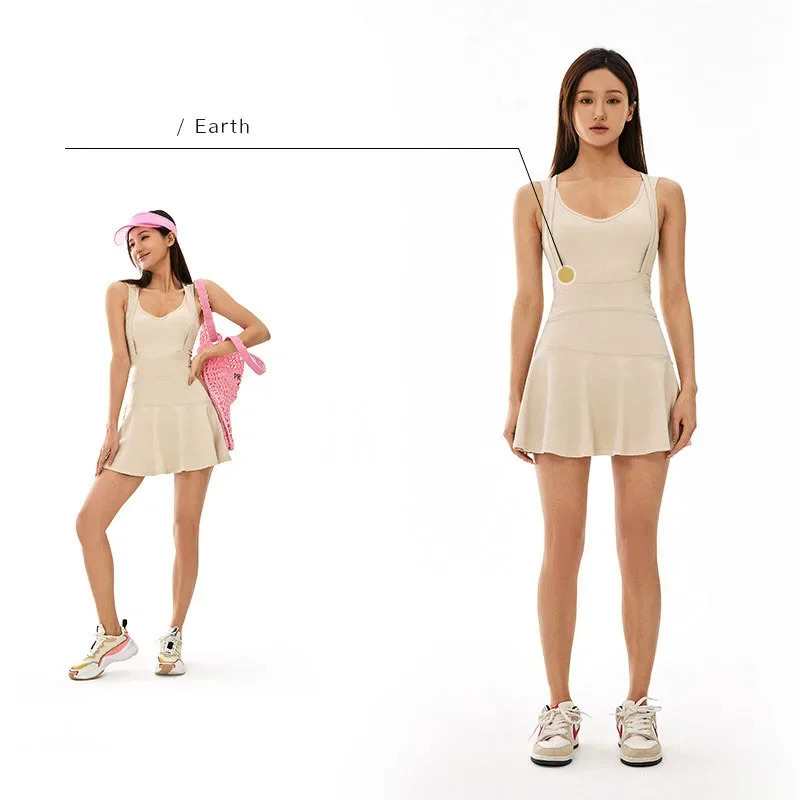 Tennis Dress Female Sleeveless - Badminton Youtube 评论和价格
